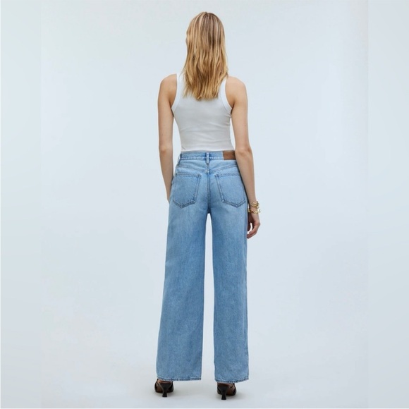 Madewell Super Wide Leg Jeans in Ahern Wash - Picture 3 of 5